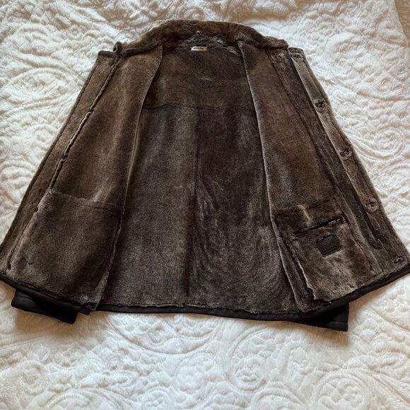 Longhi Brown Leather Jacket (Size 48) - Picture 2 of 10